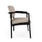 Lesro Lenox Steel Chair, Stone (Beige) Seat, Stone Back, 33 W 24.5 L 32 H, Linette Vinyl Seat LS1401 - alternate 3
